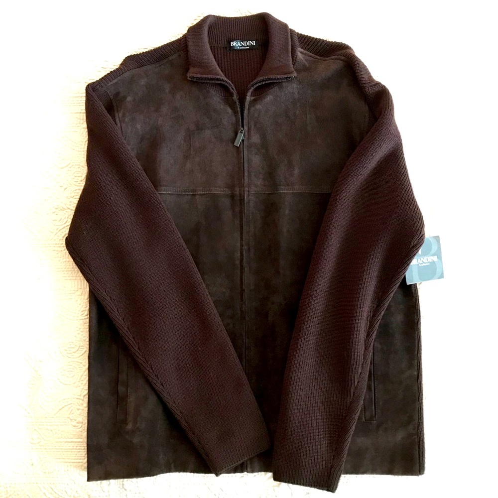 Brandini le Collezioni Suede & Merino Wool Jacket